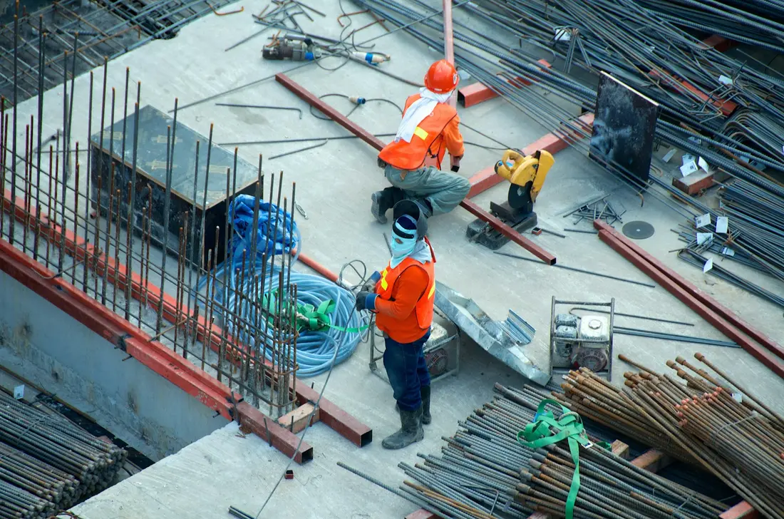 Baustelle vor der Baureinigung